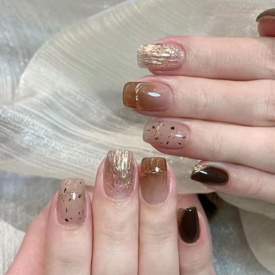Nail Art Press On - 10 шт. Накладные ногти ручной работы,