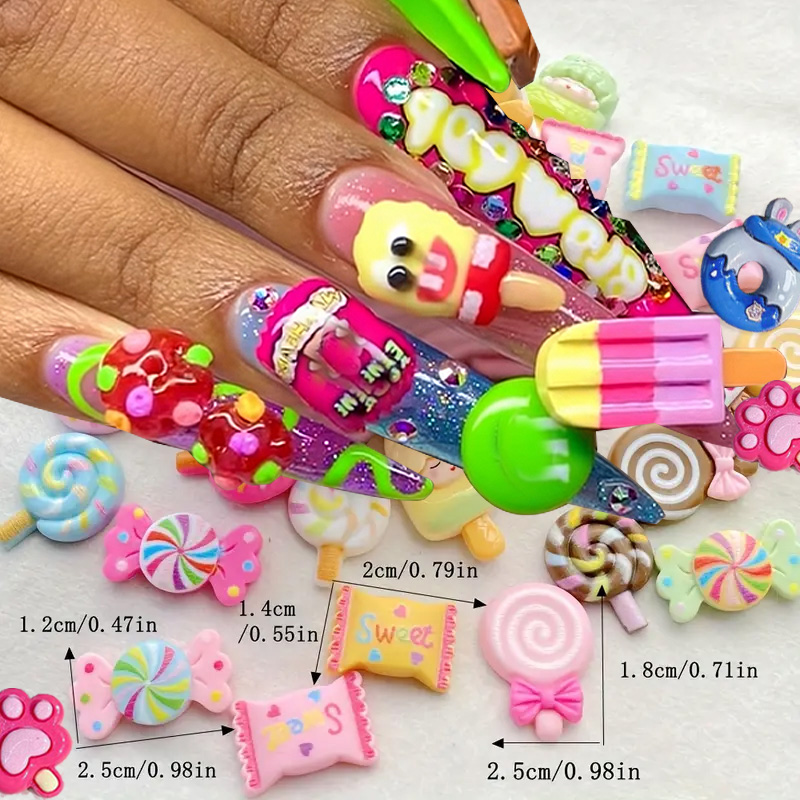 30 шт., забавные мультяшные ко – обзор и цена Nail Art Valentines Day