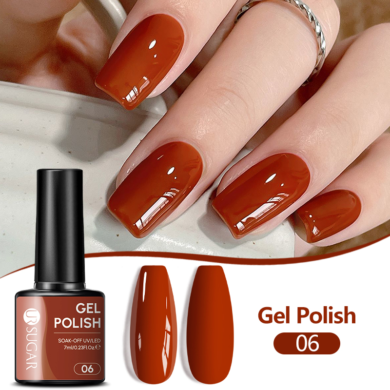Набор гель-лаков UR SUGAR 1/6  – обзор и цена Nail Art Orange