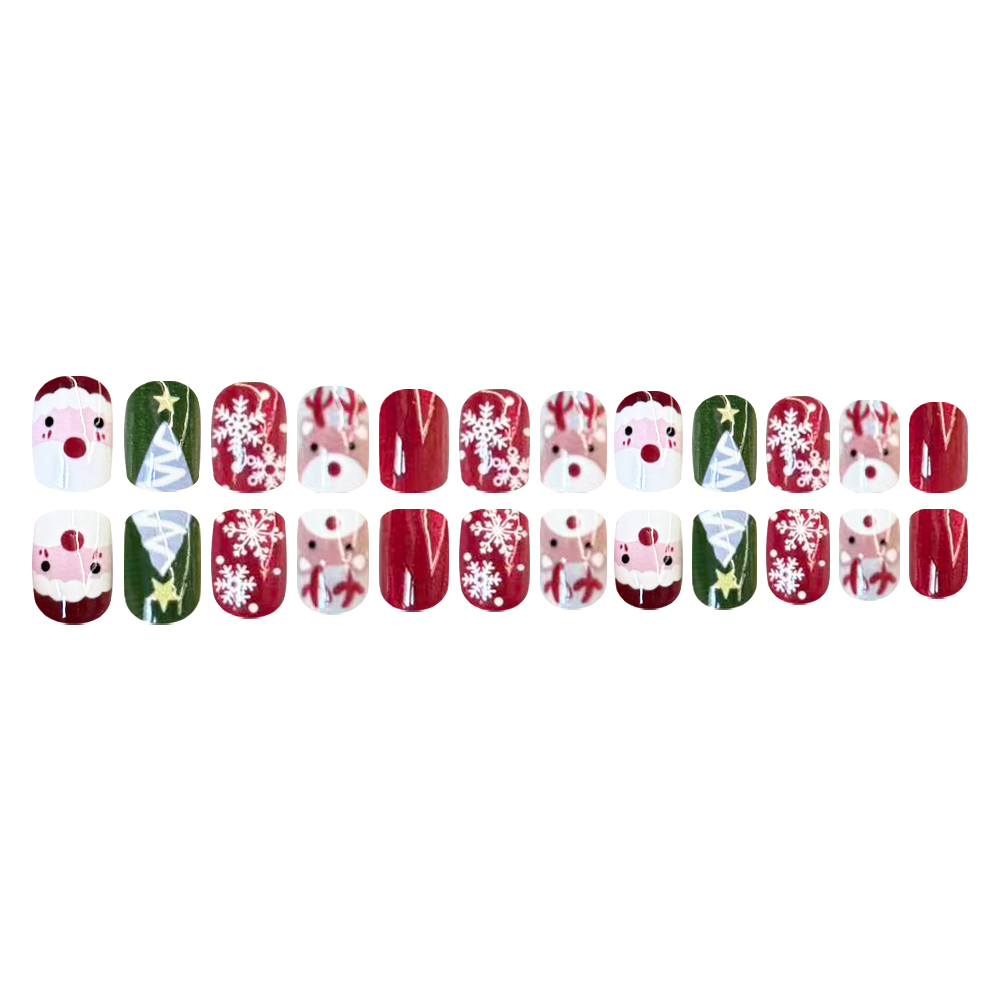 Накладные ногти на Рождество с – обзор и цена Nail Art Press On