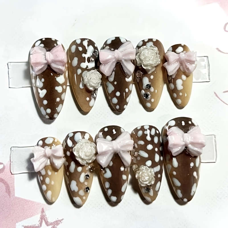 10 шт. накладных ногтей в форм – обзор и цена Nail Art Press On