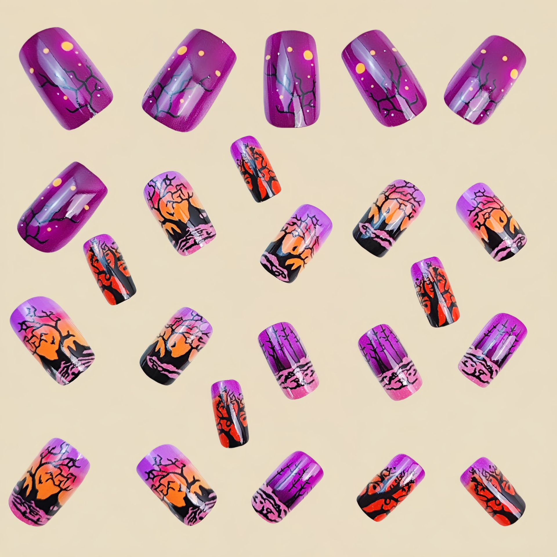 Средние квадратные накладные н – обзор и цена Nail Art Orange