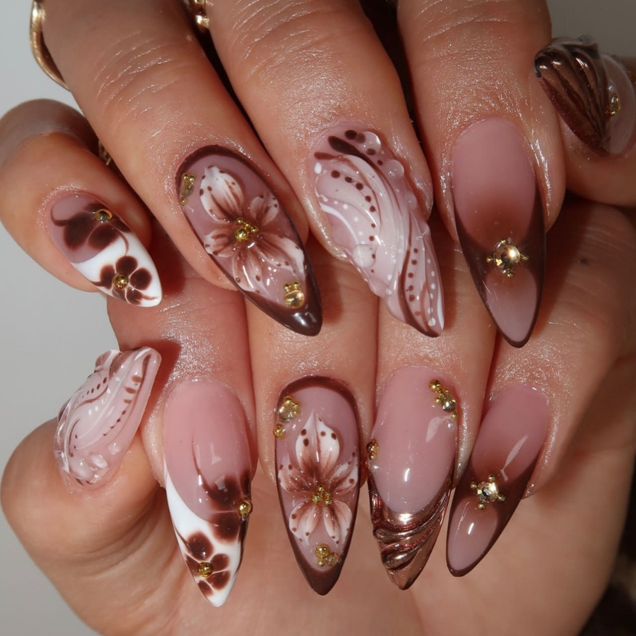 Накладные ногти средней длины  – обзор и цена Nail Art Press On