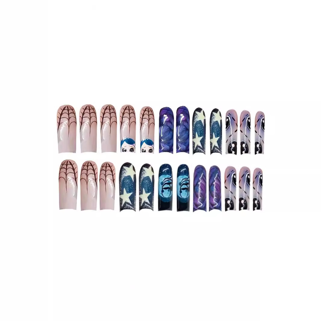 24 шт., глянцевые накладные но – обзор и цена Nail Art Press On